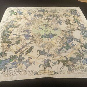 Hermes Silk Scarf. "Les Amazones"
